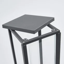 Lucande Annalea sokkellampe, 50 cm, antrasitt, IP54 Clearance