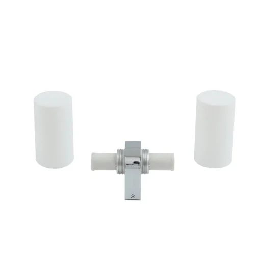 Lucande Basolo vegglampe til bad, krom, høyde 31,5 cm, glass, IP44 New