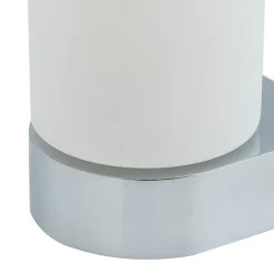 Lucande Basolo vegglampe til bad, krom, høyde 17,2 cm, glass| Vegglamper