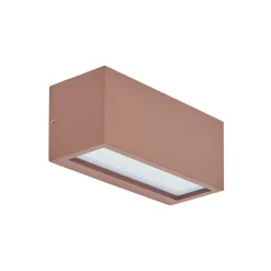 Lucande Bente utendørs vegglampe, rustfarget, aluminium, 11 cm Clearance