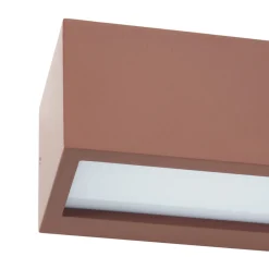 Lucande Bente utendørs vegglampe, rustfarget, aluminium, 11 cm Clearance