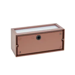 Lucande Bente utendørs vegglampe, rustfarget, aluminium, 11 cm Clearance