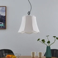 Lucande Binta hengelampe, 1 lyskilde, sølvgrå New