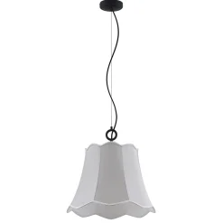 Lucande Binta hengelampe, 1 lyskilde, sølvgrå New