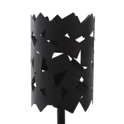 Lucande bordlampe Aeloria, svart, jern, Ø 12 cm, E27| Bordlamper