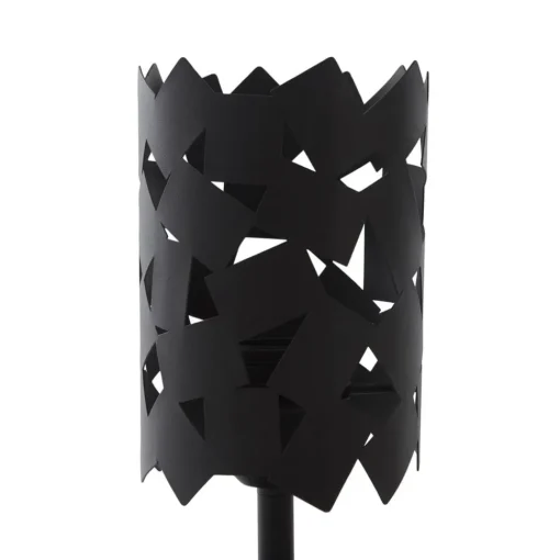 Lucande bordlampe Aeloria, svart, jern, Ø 12 cm, E27| Bordlamper