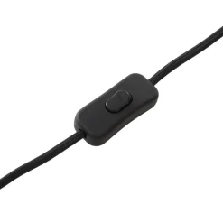 Lucande bordlampe Aeloria, svart, jern, Ø 12 cm, E27| Bordlamper