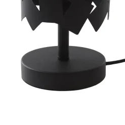 Lucande bordlampe Aeloria, svart, jern, Ø 12 cm, E27| Bordlamper