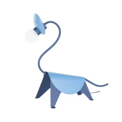 Lucande bordlampe Idalina, Dino, blå, stål, 44 cm Online