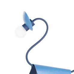 Lucande bordlampe Idalina, Dino, blå, stål, 44 cm Online