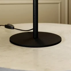 Lucande Carlea bordlampe, 2 lysk., svart nikkel| Bordlamper