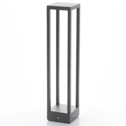 Lucande Carlota LED-veilampe, antrasitt, 65 cm, metall| Led-Utendørs|Terrassebelysning