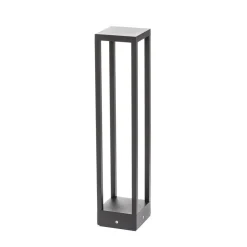 Lucande Carlota LED-veilampe, antrasitt, 65 cm, metall| Led-Utendørs|Terrassebelysning
