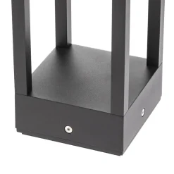 Lucande Carlota LED-veilampe, antrasitt, 65 cm, metall| Led-Utendørs|Terrassebelysning