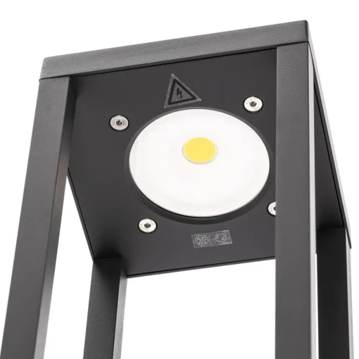 Lucande Carlota LED-veilampe, antrasitt, 65 cm, metall| Led-Utendørs|Terrassebelysning