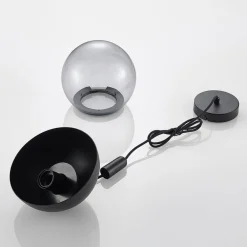 Lucande Dustian pendellampe, glasskule| Pendellamper