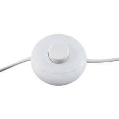 Lucande Ellorin gulvlampe, hvit, tre, Ø 47,5 cm, E27| Gulvlamper