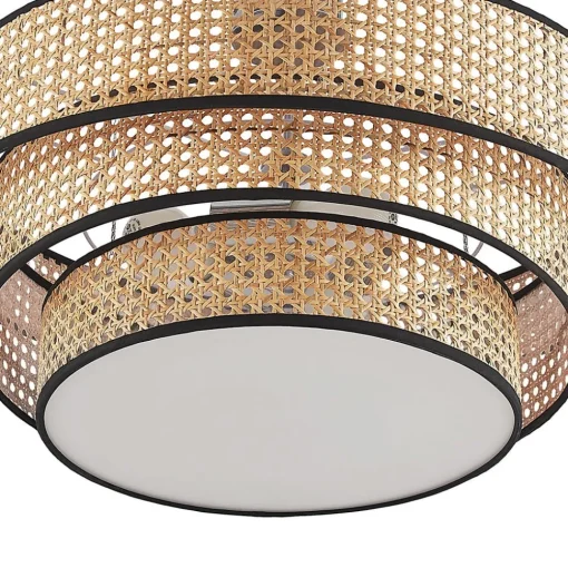Lucande Elowen taklampe, Ø 56 cm, rotting, bambus Hot
