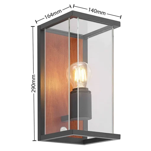 Lucande Elwin vegglampe, 1 lyskilde, sensor Online