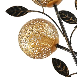 Lucande Evory bordlampe, 48 cm, 2 lyskilder, svart/gull, G9