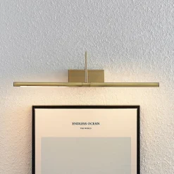 Lucande Fehmke LED-bildelampe, antikk messing| Design- Og Hotellbelysning|Led-Innendørs