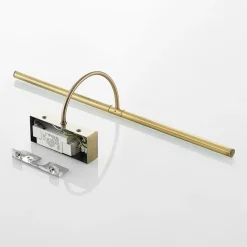 Lucande Fehmke LED-bildelampe, antikk messing| Design- Og Hotellbelysning|Led-Innendørs