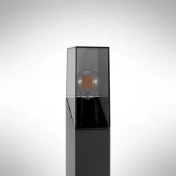 Lucande Fiola sokkellampe, 40 cm, antrasitt, IP54 Online