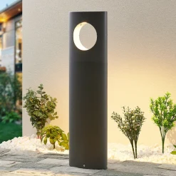 Lucande Forama LED-gatelampe, mørkegrå New