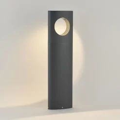 Lucande Forama LED-gatelampe, mørkegrå New