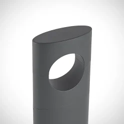 Lucande Forama LED-gatelampe, mørkegrå New