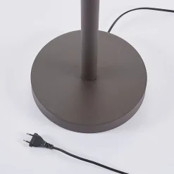 Lucande Gulvlampe Dunja, hvit/rust, metall, leselampe Best