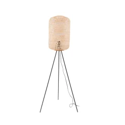 Lucande gulvlampe Jorick, bambus, stativ, høyde 166 cm| Gulvlamper