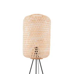 Lucande gulvlampe Jorick, bambus, stativ, høyde 166 cm| Gulvlamper