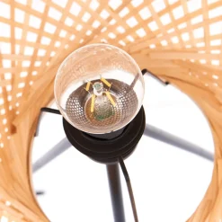 Lucande gulvlampe Jorick, bambus, stativ, høyde 166 cm| Gulvlamper