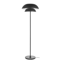 Lucande gulvlampe Kellina, 151 cm, svart, metall, E27| Gulvlamper