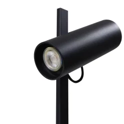 Lucande gulvlampe Lysias, svart, metall, høyde 143,2 cm Online