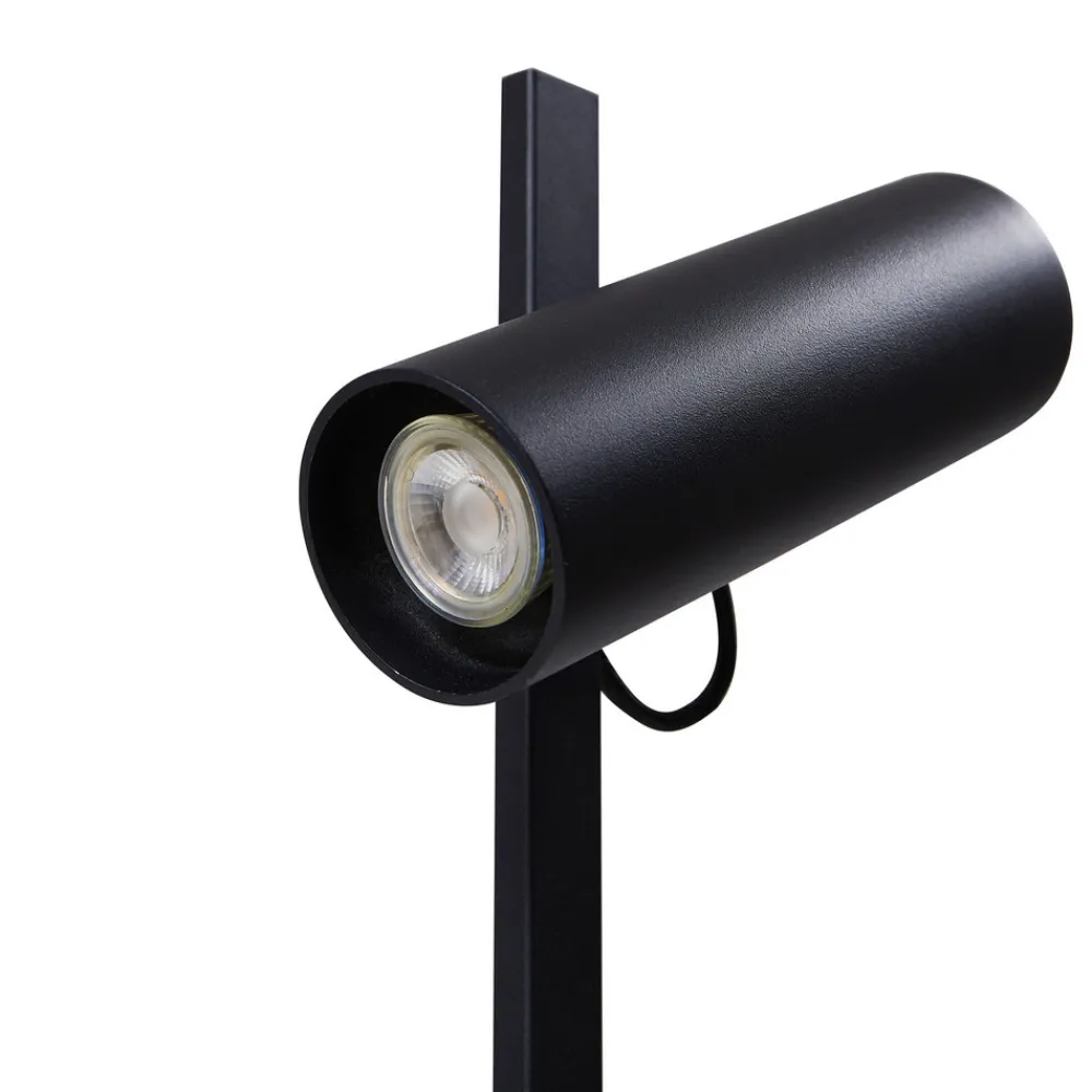 Lucande gulvlampe Lysias, svart, metall, høyde 143,2 cm Online