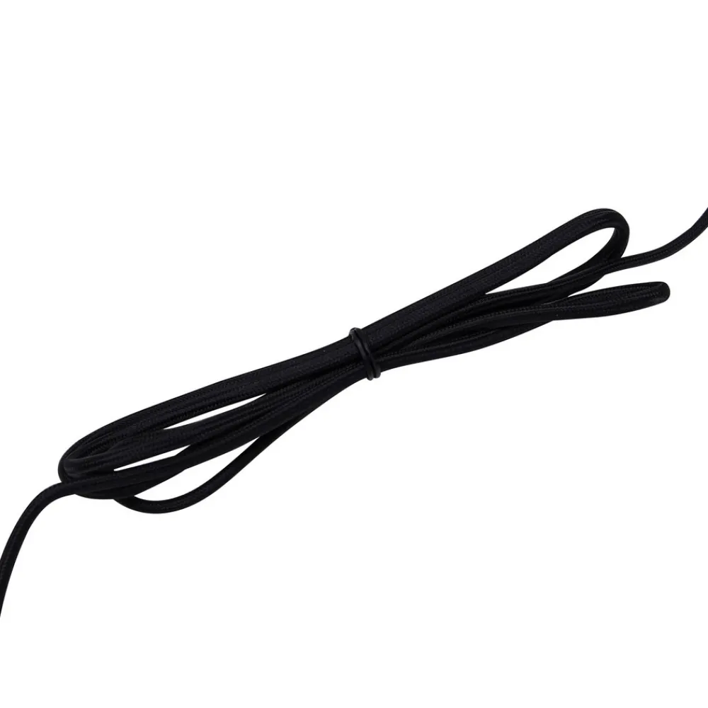 Lucande gulvlampe Lysias, svart, metall, høyde 143,2 cm Online