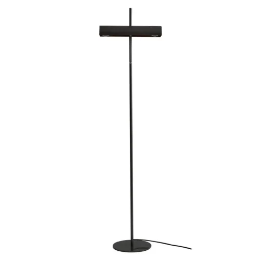 Lucande gulvlampe Nysira, grå metallic, 2 lyskilder| Gulvlamper