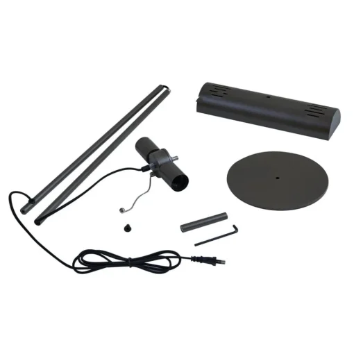 Lucande gulvlampe Nysira, grå metallic, 2 lyskilder| Gulvlamper