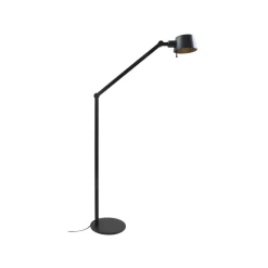 Lucande gulvlampe Silka, høyde 173 cm, svart, metall New