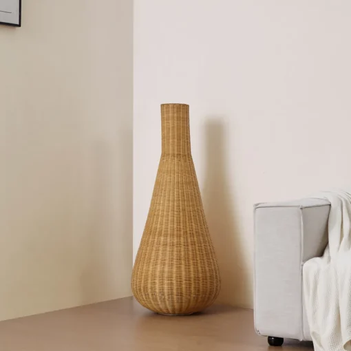 Lucande gulvlampe Takeo, rotting, høyde 115 cm, E27 Sale