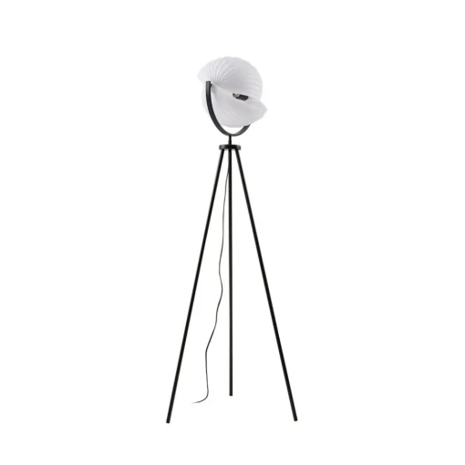 Lucande Helva gulvlampe, 150 cm, hvit/svart, svingbar Clearance
