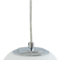 Lucande hengelampe Bidolo, kromfarget, glass, Ø 15 cm, IP44 Discount