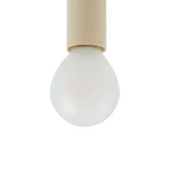 Lucande hengelampe Bidolo, kromfarget, glass, Ø 15 cm, IP44 Discount