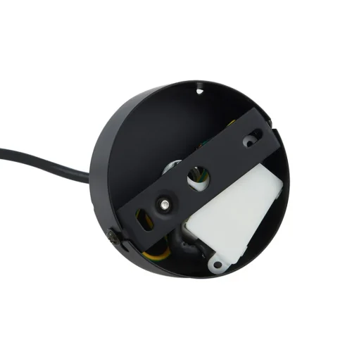 Lucande hengelampe Bidolo, svart, glass, Ø 15 cm, IP44 Hot