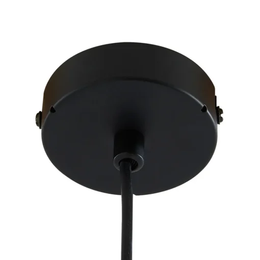 Lucande hengelampe Bidolo, svart, glass, Ø 15 cm, IP44 Hot