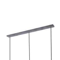 Lucande hengelampe Brillar, røykgrå, glass, 3 lyskilder, 128 cm Clearance