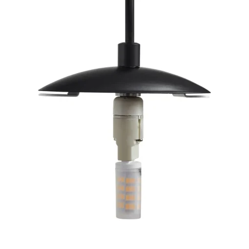 Lucande hengelampe Lunelle, hvit/svart, glass, 4 lyskilder, Ø 40cm Sale