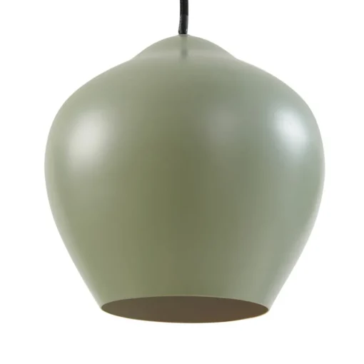 Lucande hengelampe Malisa, grønn, 3 lyskilder, metall, lengde 90 cm| Pendellamper